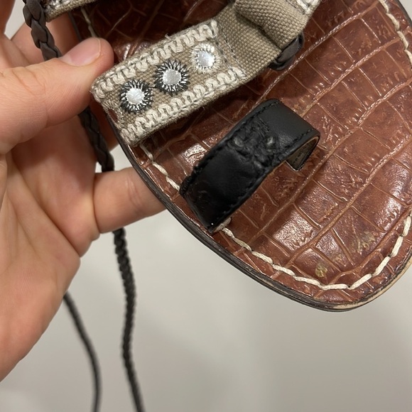 Sam Edelman Gretchen Gladiator Sandal Boho Tassels Embellished Wrap Around Ankle - Picture 10 of 11